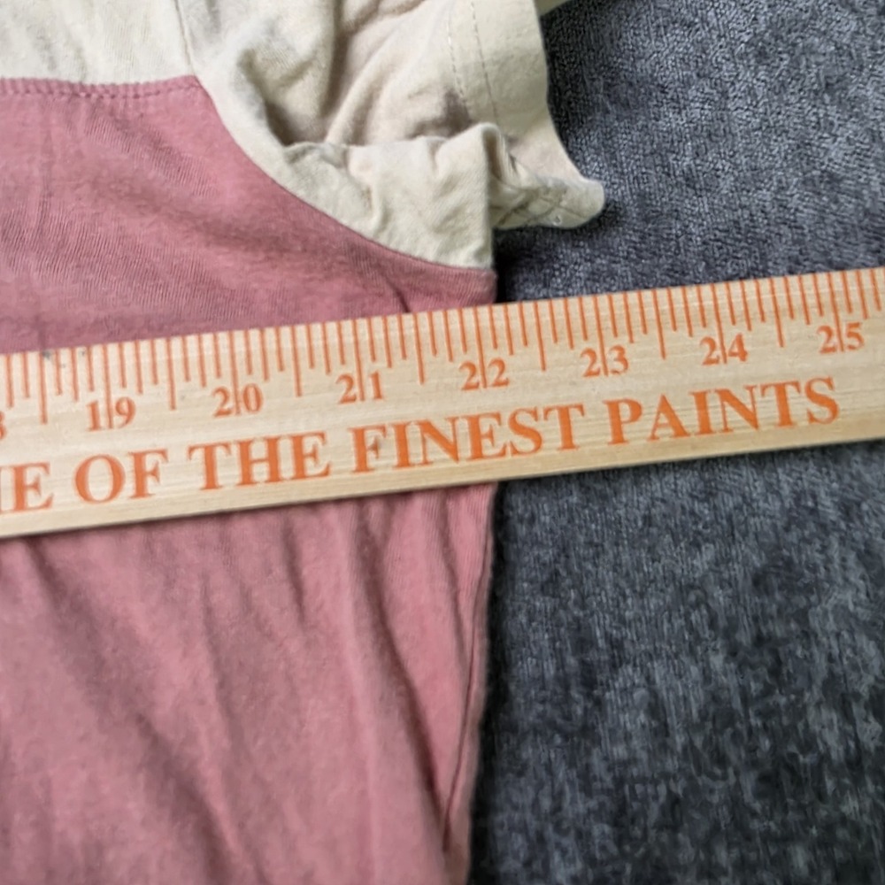 Hollister T Shirt Mens Large Box Logo Embroidered Colorblock Blue Pink Preppy‎ L - Picture 2 of 7